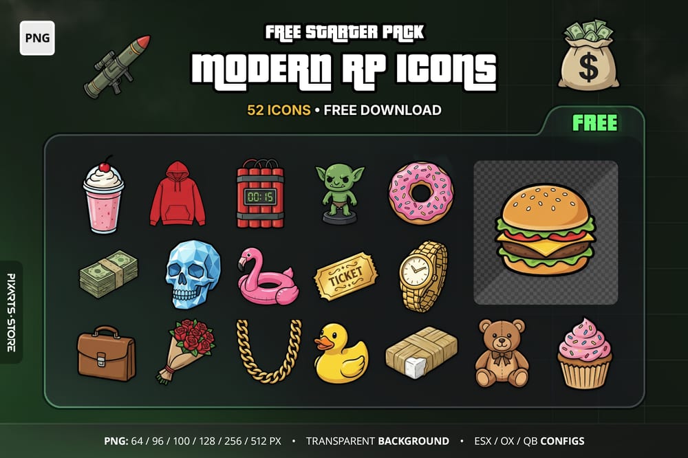 Game Assets – RPG Icons, TCG Templates & UI Kits | Pixarts