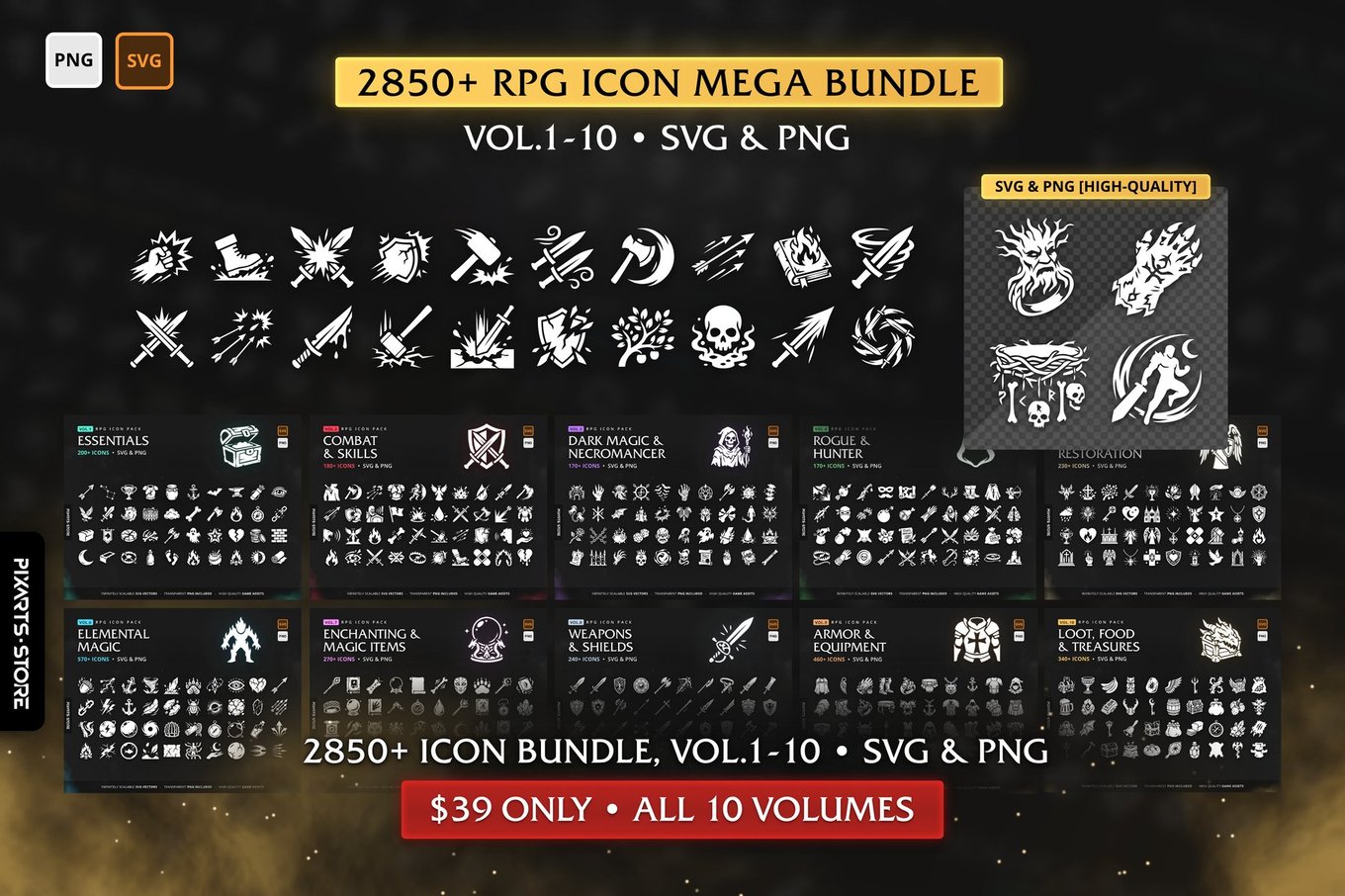 RPG Game Icon Mega Bundle