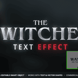Dark RPG steel fantasy game logo template with cinematic chrome text effect, dramatic lighting and three color variants in Photoshop