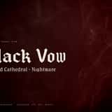 Blackvow gothic blackletter font, stream banner example