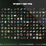 Modern RP Icons Vol.2 Jobs & Crime: 192 heist and gang icons for FiveM inventory, transparent PNG