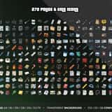 Modern RP Icons Vol.2 Jobs & Crime: 272 police and EMS icons for FiveM inventory, transparent PNG