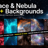 Space & Nebula Backgrounds – 110+ Premium 5K Files for VFX, Motion Graphics and Game Development
