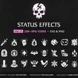 RPG Status Effects Icons Vol.17 cover – 256 icons in the Mega Bundle Vol.11–20
