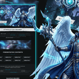 Glory MMORPG Server Presentation PSD Template