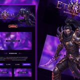 Eternal MMORPG Server Presentation PSD Template
