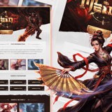 M2World MMORPG Server Presentation PSD Template