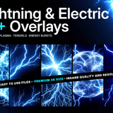 Lightning & Electric Overlays – 50+ Premium 5K Files for VFX, Motion Graphics and Compositing