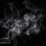 Soft delicate smoke wisps flowing gracefully against a pure black background