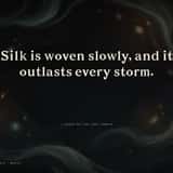 Silkeave elegant Asian-inspired serif font, quote set in the font