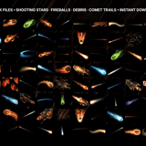 Grid preview of 100+ Meteors & Comets Overlays — shooting stars, comet trails, fireballs and debris fields up to 5K