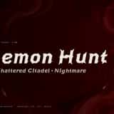 Hexrend aggressive dark fantasy font, stream banner example