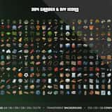 Modern RP Icons Vol.3 Props & Housing: 304 garden and DIY icons for FiveM inventory, transparent PNG