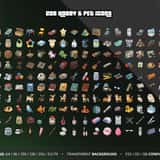 Modern RP Icons Vol.3 Props & Housing: 208 hobby and pet icons for FiveM inventory, transparent PNG
