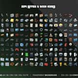 Modern RP Icons Vol.3 Props & Housing: 224 office and tech icons for FiveM inventory, transparent PNG
