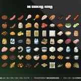 Modern RP Icons Vol.5 Survival & Food: 96 cooking icons for FiveM inventory, transparent PNG