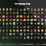 Modern RP Icons Vol.5 Survival & Food: 144 farming icons for FiveM inventory, transparent PNG