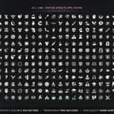 All 256 icons of RPG Status Effects Icons Vol.17 on one grid