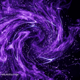Vivid purple swirling vortex mist with luminescent edges – cinematic 5K fantasy atmosphere overlay