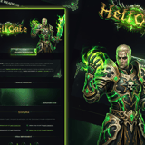 HellGate MMORPG Private Server Presentation PSD Template Thumbnail