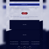 Full vertical layout of the Xentor presentation template showing 950px wide sections and server data tables