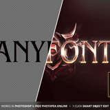 Thumbnail 2 for Chaos – Dark Fantasy Game Logo Template (PSD Text Effect)