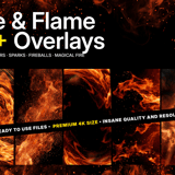 Fire & Flame Overlays – 70+ Premium 5K Files for VFX, Motion Graphics and Compositing
