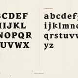 Gravebrand font uppercase and lowercase alphabet on parchment