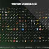 Weaponry & Tactical Gear category – pistols, rifles, SMGs, shotguns, melee weapons, ammo boxes, police gear and attachments for FiveM inventory