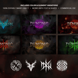 6 color variations and bonus vector icons included in the logo kit