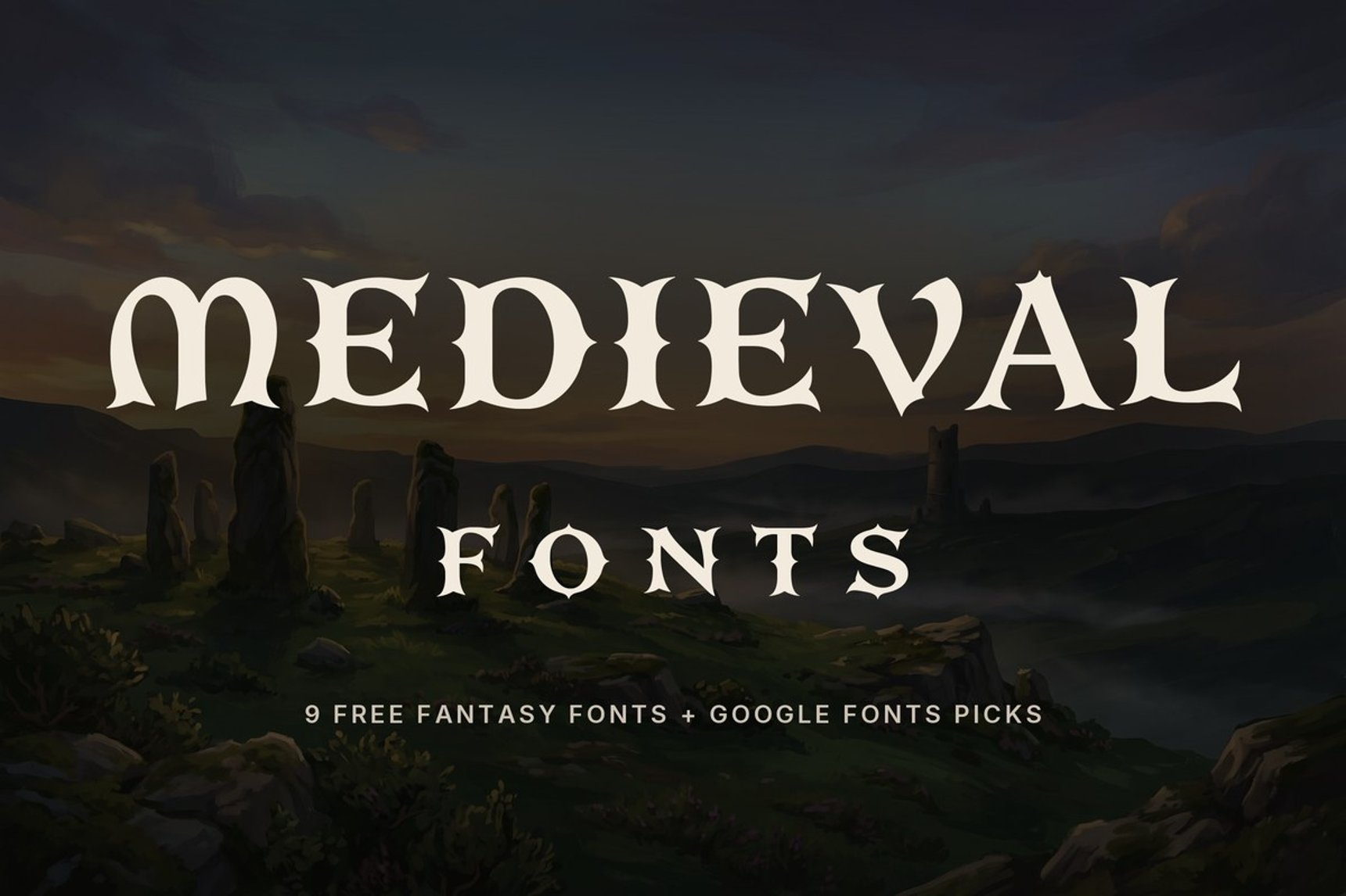 Free medieval fonts: original fantasy fonts and Google Fonts for commercial use