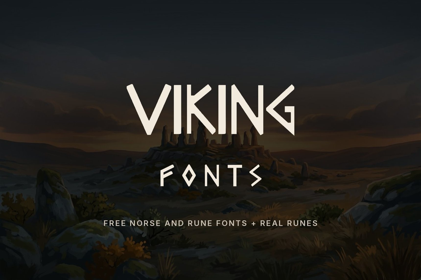 Free Viking fonts: Norse rune-inspired font and real rune fonts