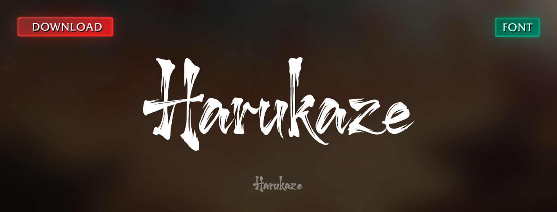 Harukaze Font - Elegant Asian Brush Script