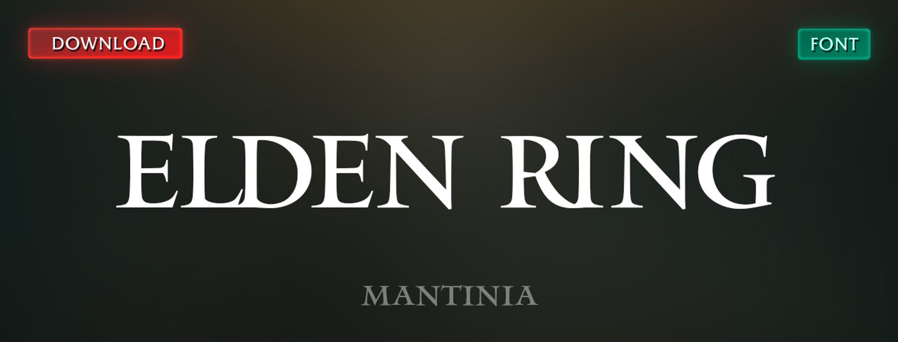 Mantinia Font used in Elden Ring