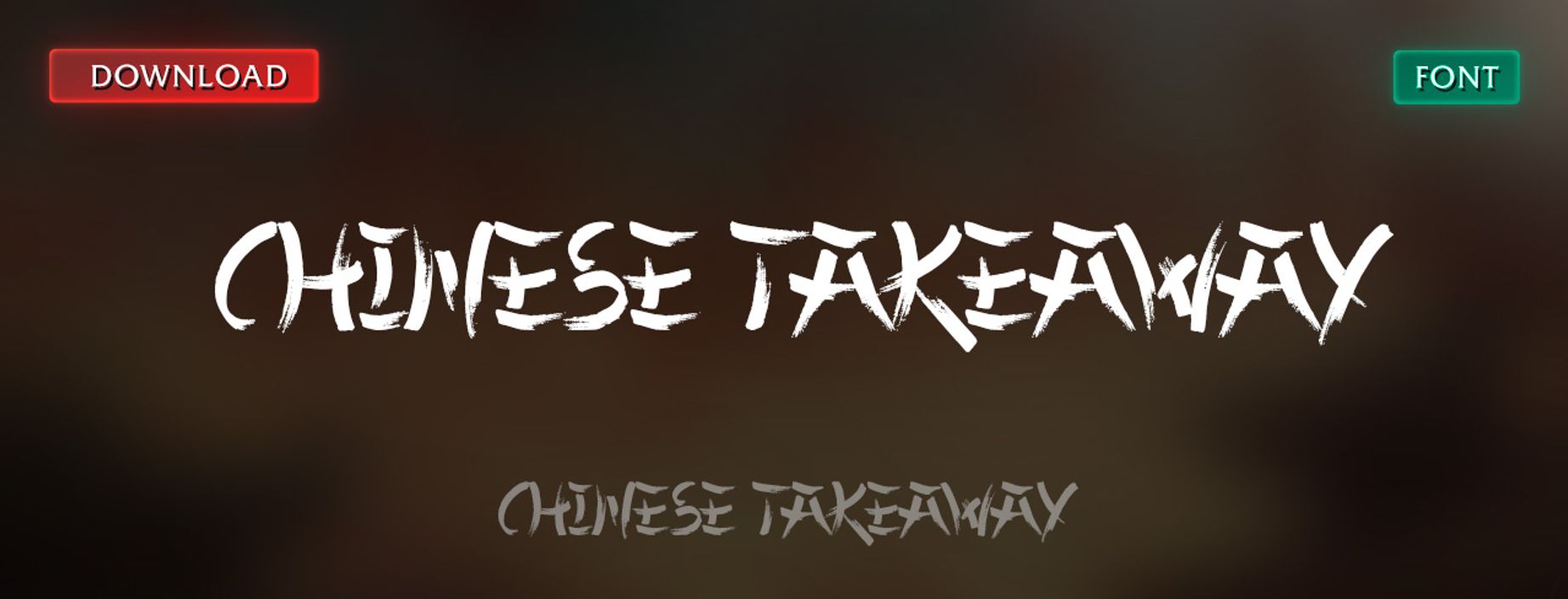 Chinese Takeaway Font - Stylized Oriental Typeface